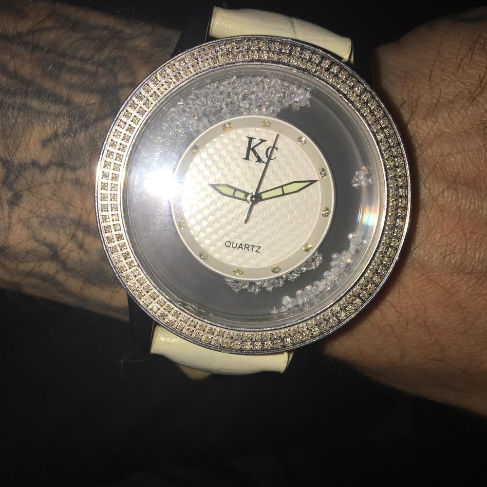 TECHNO COM BY KC QUARTZ WATCH W/ SWAROVSKI CRYSTAL